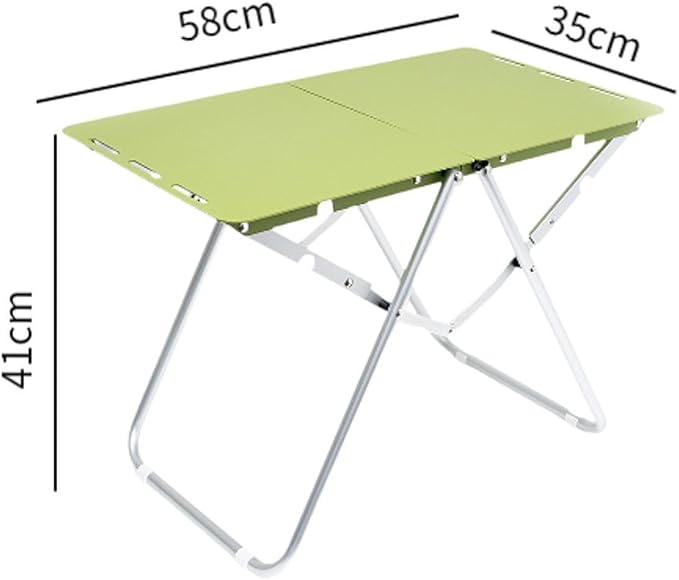 Portable Folding Outdoor Table – Lightweight Aluminum Frame Small Desk for Camping, Picnic, Balcony