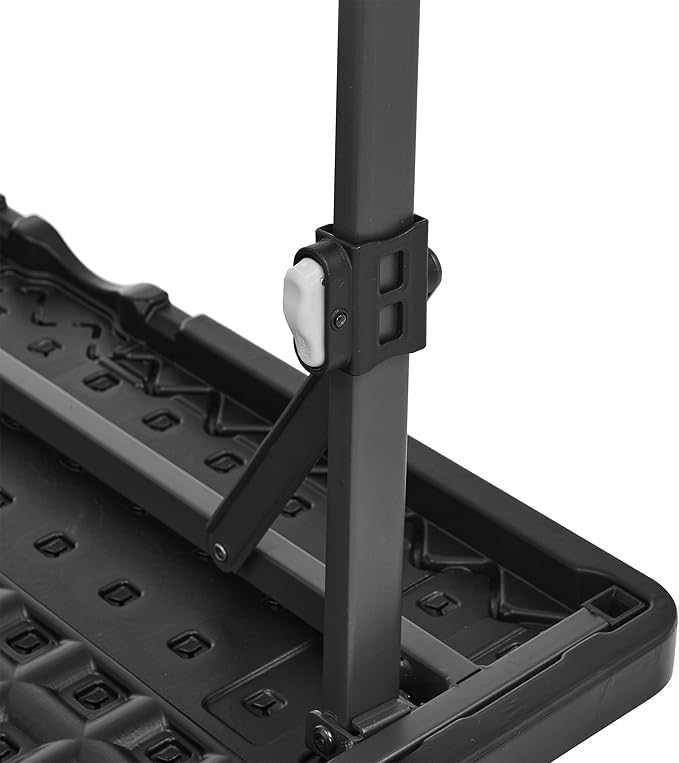 Durable Folding Table – 33.9" Square Portable Table with Locking System, Anti-Slip Legs & Pinch-Free Folding Design