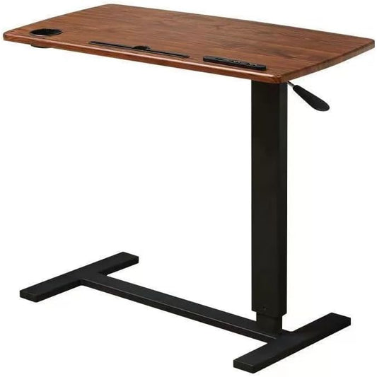 USB-Enabled Adjustable Folding Desk with Hidden Casters | Height Adjustable 26–37 in | Compact Laptop Table for Bedroom & Living Room