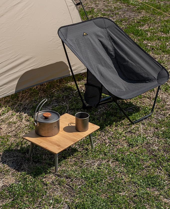 Portable Bamboo Folding Desk｜Lightweight Laptop Table with Aluminum Legs｜Mini Bed Table｜Compact Multipurpose Stand