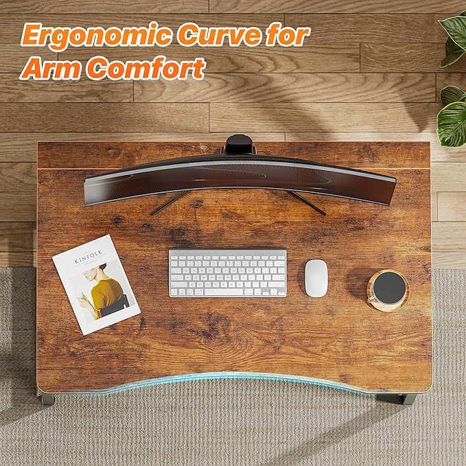 Vintage Wood Foldable Desk｜Compact and Portable Writing Table｜No-Assembly Folding Study Table｜Space-Saving Workstation
